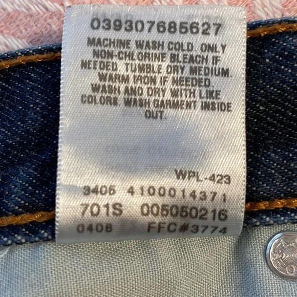 Levi's 505 Regular Fit Men's Jeans 36x30 Dark Wash - Picture 8 of 8